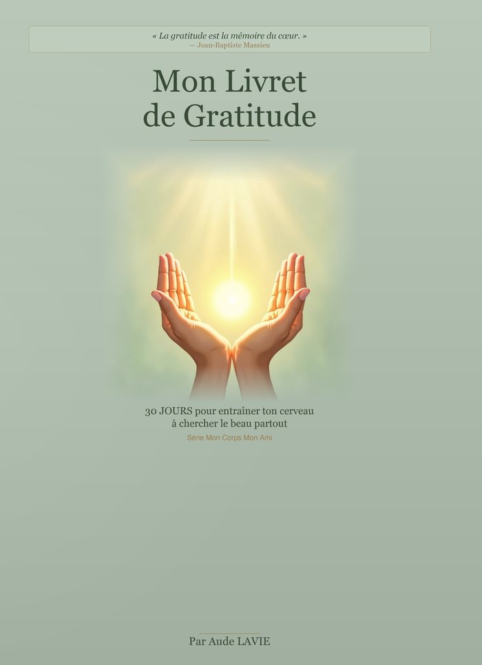Couverture — Mon Livret de Gratitude